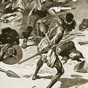 The Battle of Abu-Klea, January 17th, 1885 (litho)