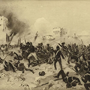Battle of Badajoz, 1812 (gravure)