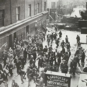 The battle of Cable Street, 4 October 1936 (b / w photo)