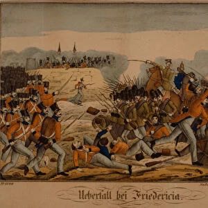 The Battle of Fredericia during the First Schleswig War, 6 July 1849