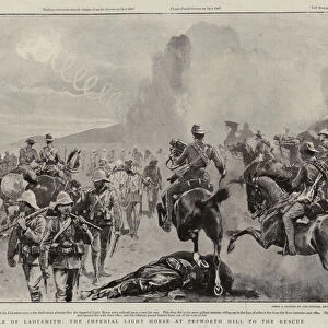 Battle of Ladysmith, the Imperial Light Horse at Pepworth Hill to the Rescue (litho)