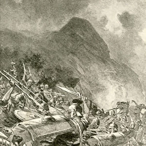 The Battle of Lake Trasimene (litho)