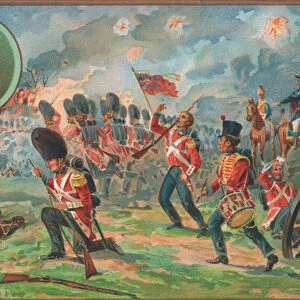 Battle of Waterloo, 18 June 1815 (chromolitho)