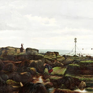 Beacon Rocks, Roker, Sunderland, 1885 (oil on canvas)