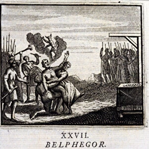 Belphegor. Fables by Jean de La Fontaine (1621-95). Illustration by Francois Chauveau