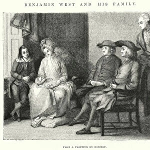 Benjamin West and his family (engraving)