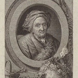 Bernard Le Bovier de Fontenelle, French author (engraving)