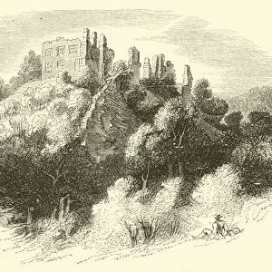 Berry Pomeroy Castle (engraving)
