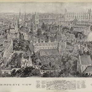 Bird s-Eye View of Cambridge, 1894 (engraving)