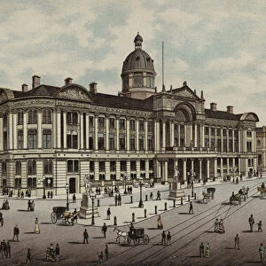 Birmingham: Council Chamber and Art Gallery (colour litho)
