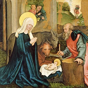 The Birth of Christ (oil on panel)
