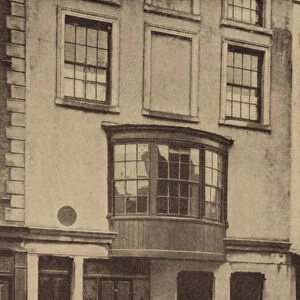 Birthplace of English writer, George Meredith (b / w photo)