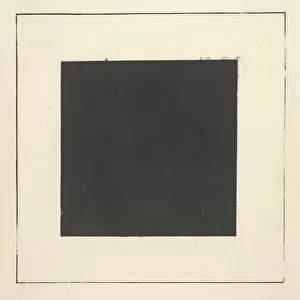 Black Square from "Suprematism: 34 Drawings", 1920 (litho)