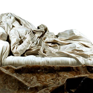 Blessed Ludovica Albertoni in ecstasy. 1674. (Marble Sculpture)