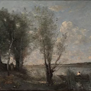 Boatman among the Reeds, c. 1865 (oil on canvas)