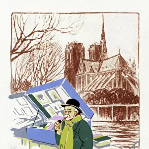 Book seller ('Le Bouquiniste), Paris, c. 1900