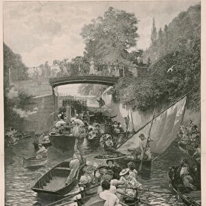 Boulters Lock: Sunday Afternoon, from a painting by Edward J Gregory (engraving)