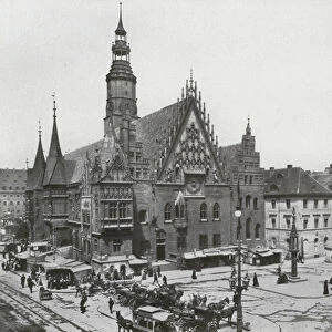 Breslau, Rathaus (b / w photo)