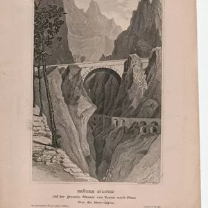 Bridge St. Louis, c. 1835 (engraving)