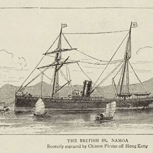 The British SS Namoa (engraving)