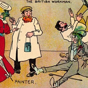 The British Workman: Painter (colour litho)