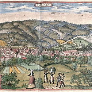 Budingen (Hesse), Germany (engraving, 1572-1617)
