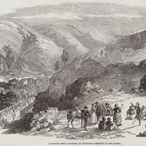 Burfords New Panorama of Granada, Valley of the Darro (engraving)