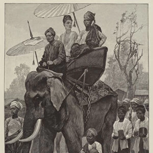 A Burmese Prince on a Visit of State (engraving)