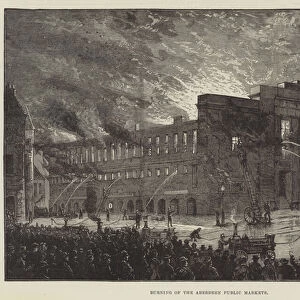 Burning of the Aberdeen Public Markets (engraving)
