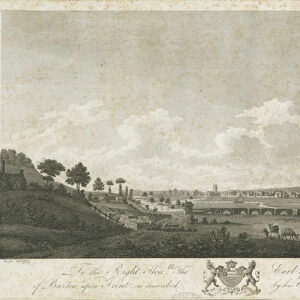 Burton-upon-Trent Bridge and Town: engraving, 1779 (print)