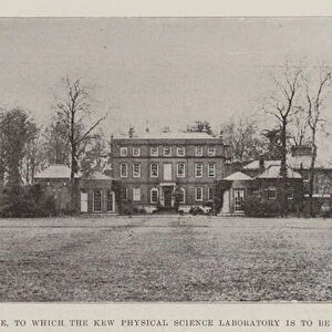 Bushey House, to which the Kew Physical Science Laboratory is to be destroyed (b / w photo)
