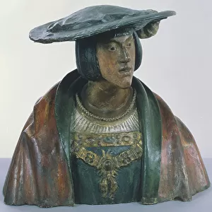 Bust of Charles V, c. 1515-19 (plaster)
