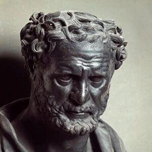 Bust of Democritus (bronze)