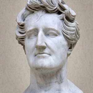 Bust of Georges Cuvier (1769-1832) (marble)