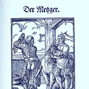 Butcher, 1568 (engraving)
