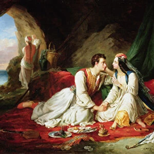 Byron as Don Juan, with Haidee, 1831 (oil on canvas)