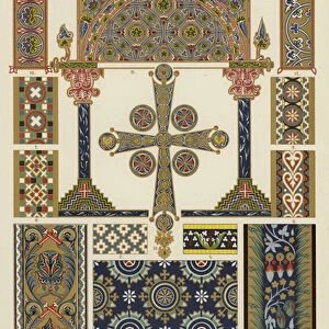 Byzantine, Glass-Mosaic, Coloured Enamel and Illumination (colour litho)