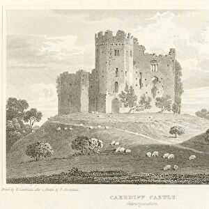 Caerdiff Castle, Glamorganshire (engraving)