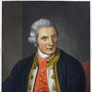 Captain James Cook (coloured engraving)