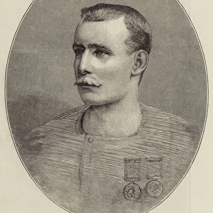 Captain Matthew Webb, the Celebrated Swimmer (engraving)