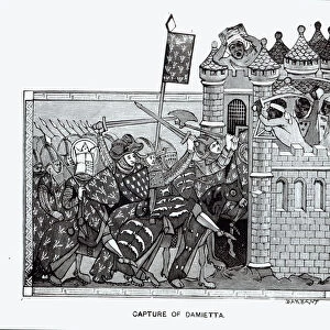 The Capture of Damietta in 1249 (engraving)