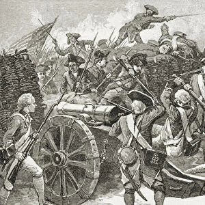 Capture of a redoubt at Yorktown, 1781, from A Brief History of the United States