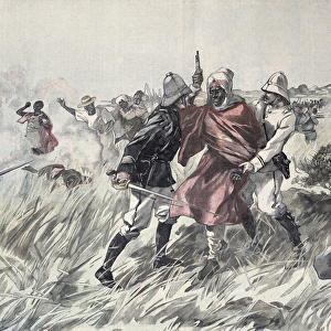 The capture of Toure Samory (c. 1835-1900) by Lieutenant Jacquin near Guelemou in 1898