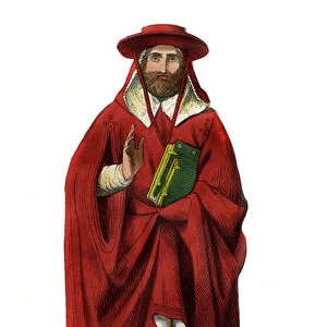 Cardinal - Italian male costume of 15th century