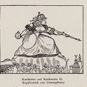 Caricature of Catherine the Great (engraving)