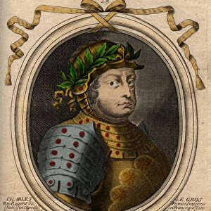 Carolingian Dynasty: Portrait of Charles III Le Gros (839-888