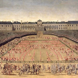 Carousel given for Louis XIV in the Court of the Palace of the Tuileries, 5th June 1662