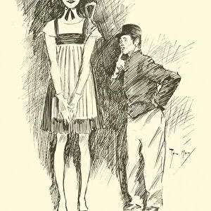 Cartoon by Phil May, from the 1890s (litho)