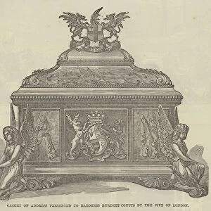 Casket of Address presented to Baroness Burdett-Coutts by the City of London (engraving)
