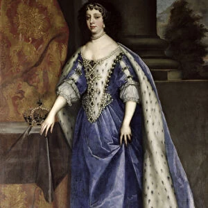 Catherine of Braganza (1638-1705) (oil on canvas)